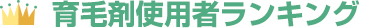 育毛剤おすすめランキング